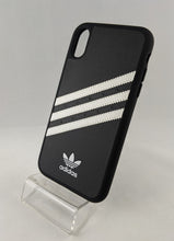 Load image into Gallery viewer, Adidas 3 Stripes Snap Case for iPhone X / XS - Black 5.8 Faux Leather Apple New