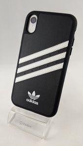 Adidas 3 Stripes Snap Case for iPhone X / XS - Black 5.8 Faux Leather Apple New