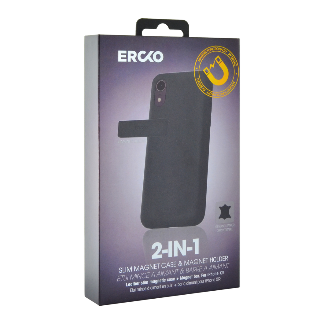 Ercko 2-IN-1 Premium Top Grain Leather Magnetic Case for iPhone X, iPhone XS - NEW